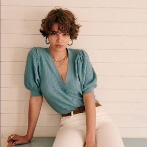 Sezane Gaspard Jumper Cardigan S Euc 